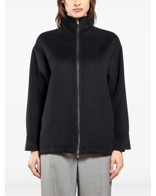 Max Mara Black Stand-Collar Jacket