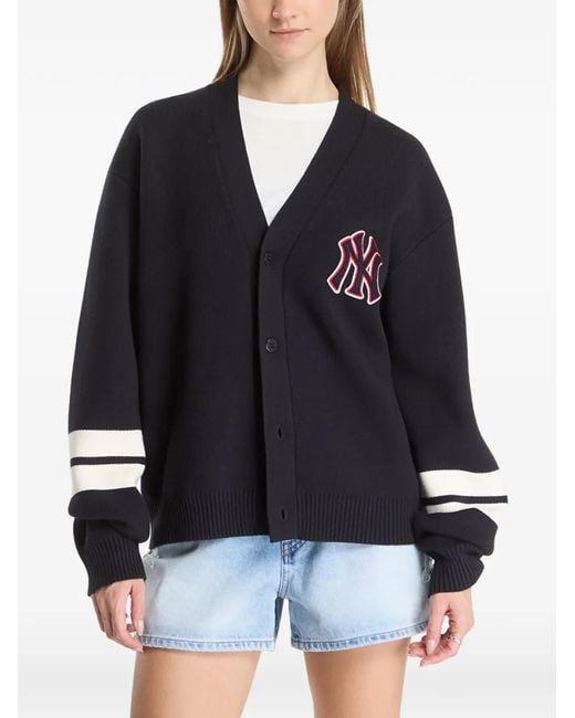 KTZ Blue Mlb New York Yankees Knit Cardigan