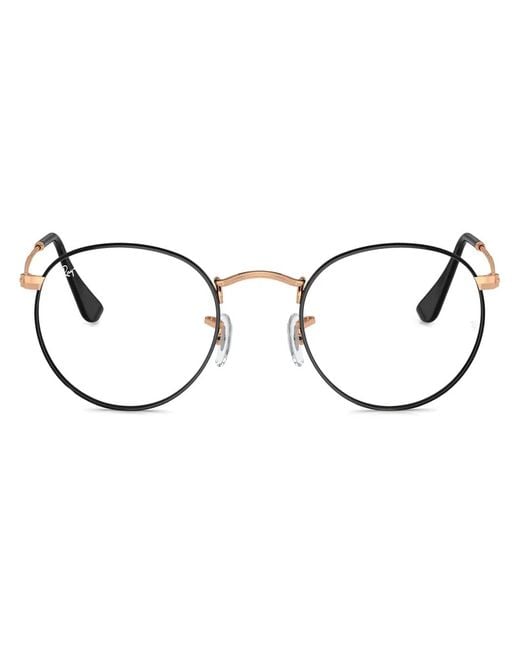 Ray-Ban Brown Round-Frame Glasses