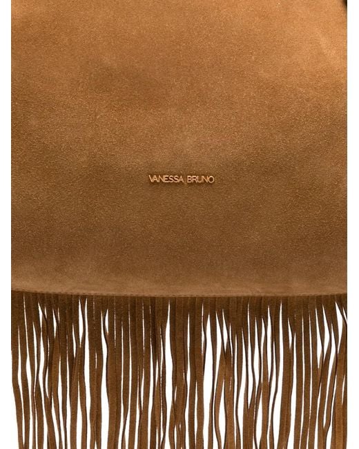 Vanessa Bruno Brown Pm Jess Suede Shoulder Bag
