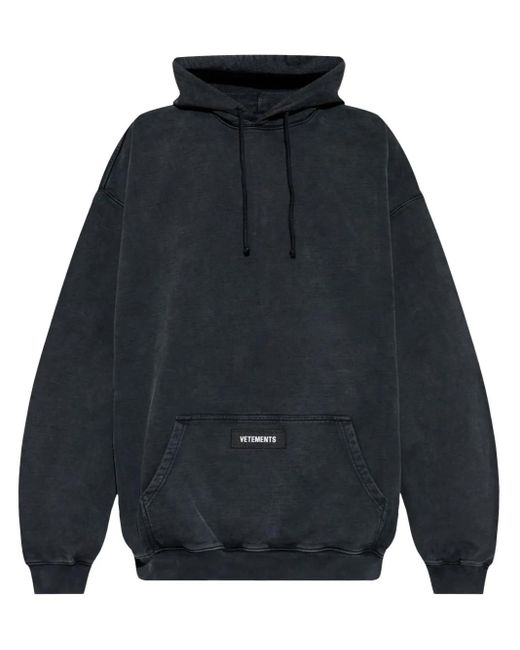 Hoodie En Coton À Logo Imprimé Vetements pour homme en coloris Blue