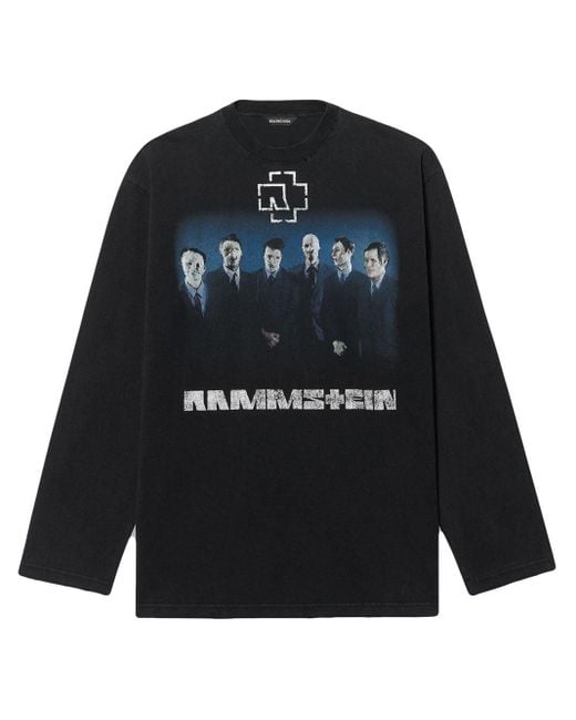 Haut Rammstein manches longues Balenciaga pour homme en coloris