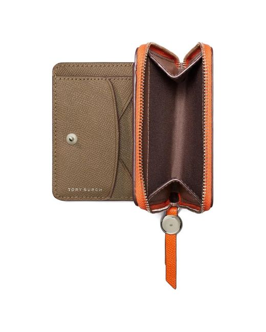 Tory Burch Orange Romy Bi-Fold Wallet