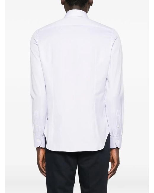Canali White Buttoned Shirt for men