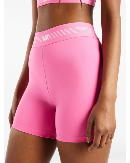 New Balance Pink Nb Sleek Shorts