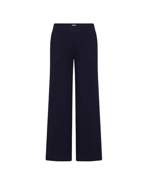 Seductive Blue Naley Wide-Leg Trousers
