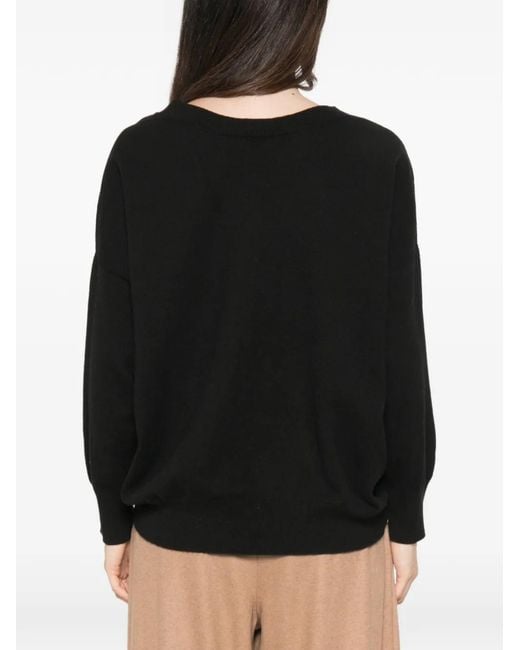 Liviana Conti Black V-Neck Sweater