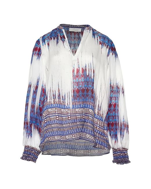 Devotion Purple V-Neck Print Top