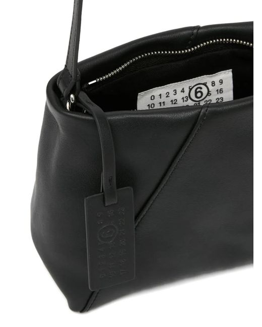 MM6 by Maison Margiela Black Sac À Bandoulière En Cuir