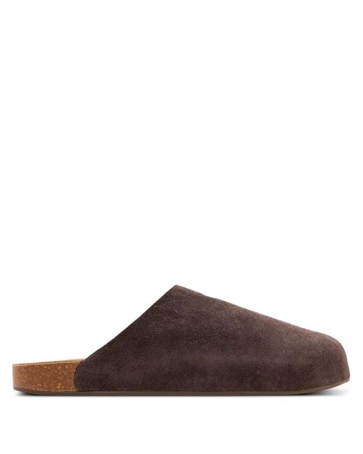 Adidas Brown Adimule Suede Logo Mules