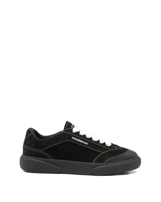 Casablanca Black Del Mar Contrast Stitch Sneakers for men