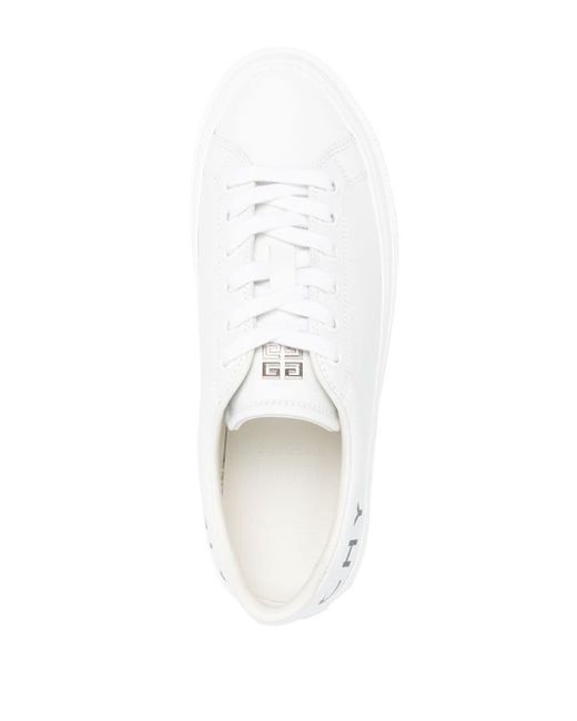 Givenchy White Sneakers mit Logo-Print