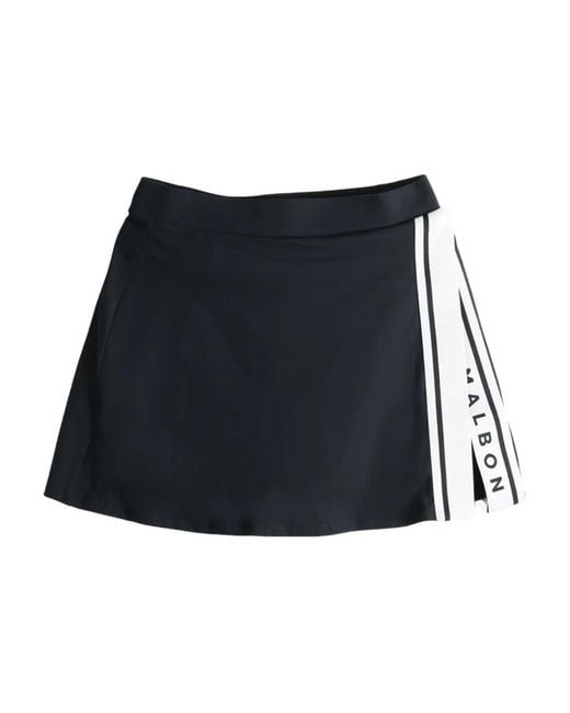 Malbon Golf Blue Baseline Tennis Skirt