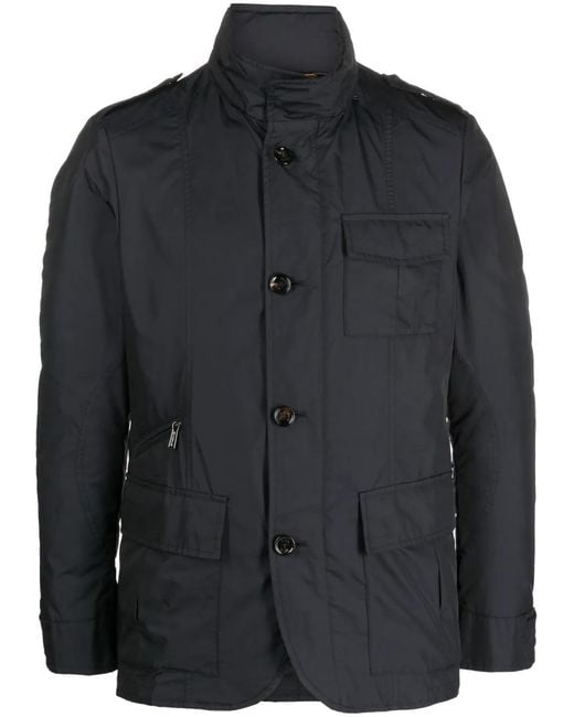 Moorer Black Porto Lightweight Jacket for men
