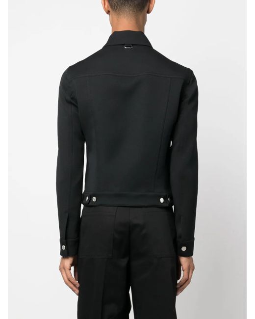 Courreges Black Structured Cotton Jacket for men