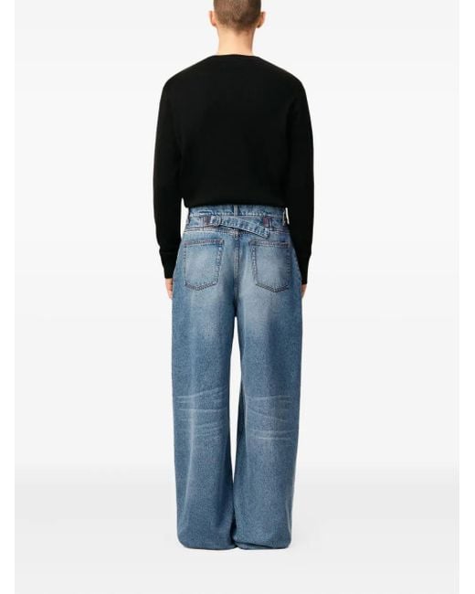 AMI Wide Fit Jeans in Blue für Herren