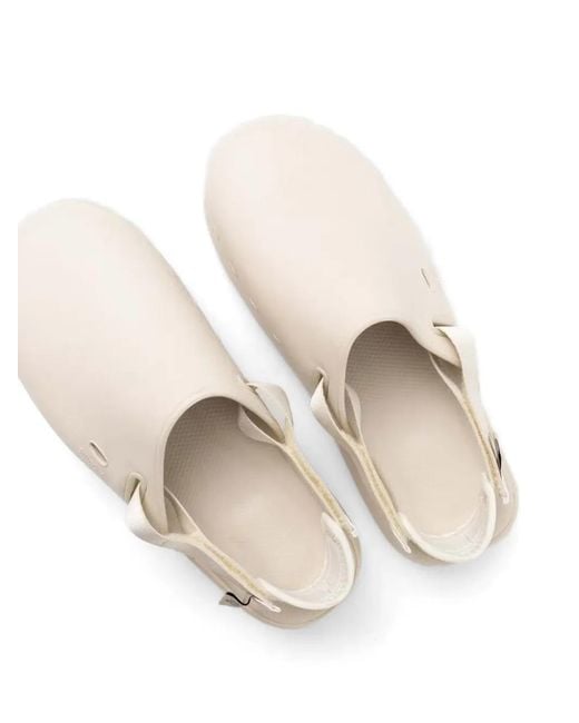 Suicoke White Adjustable-Strap Mules