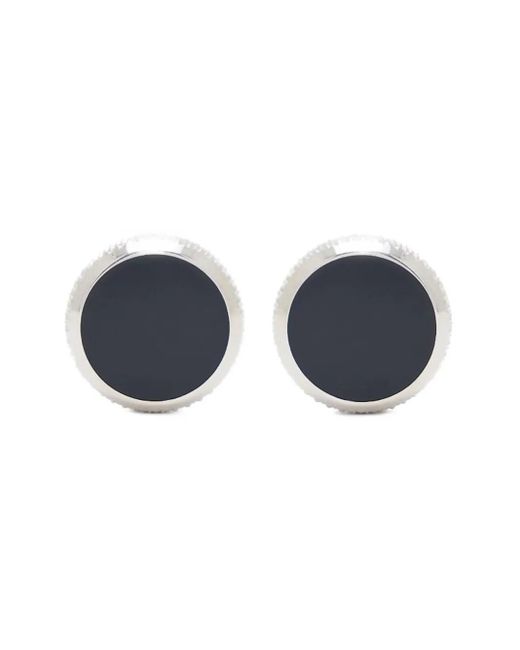 Gemelos en plata de ley con ónice Giorgio Armani de hombre de color Blue
