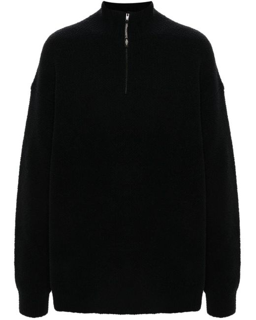 Balenciaga Black Logo-patch Sweatshirt for men