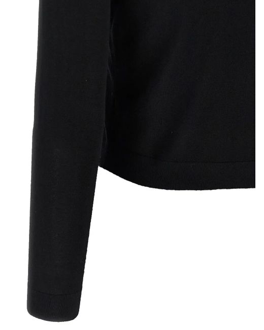 Theory Black Button-Up Cardigan