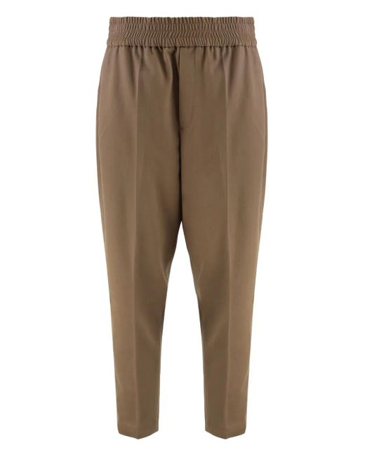 Brunello Cucinelli Natural Hose mit elastischem Bund