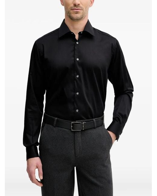Karl Lagerfeld Black Button-Down Shirt for men