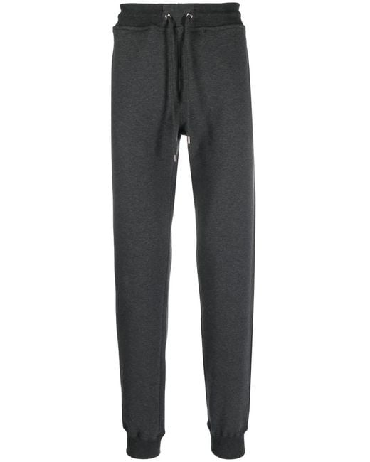 Moorer Gray Tapered Drawstring Track Pants for men