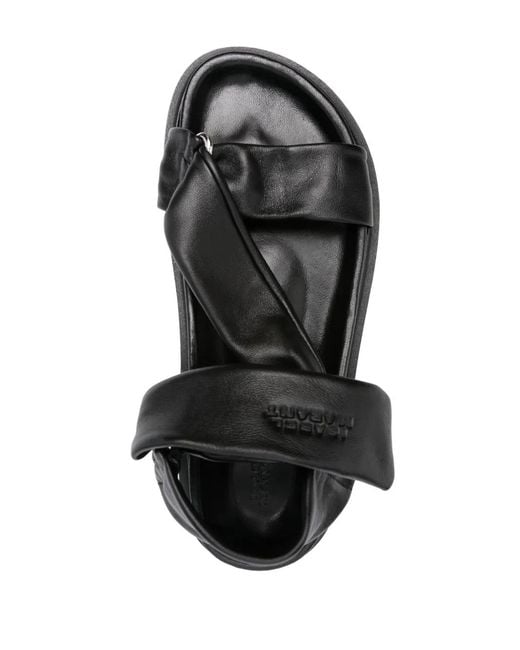 Isabel Marant Black Naori Leather Sandals
