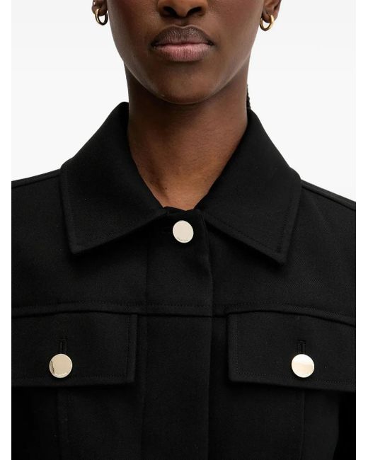 Sportmax Black Cropped Buttoned Jacket