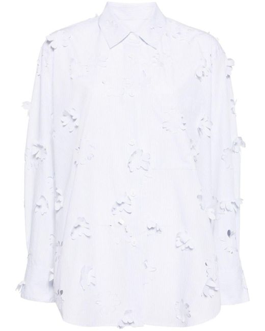 JNBY White Oversized-Hemd mit Cut-Out