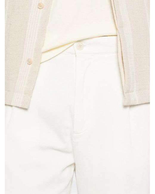 Barena White Pleated Trousers for men