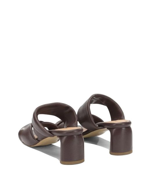 Halmanera White Dally Padded Crossover-Strap Sandals