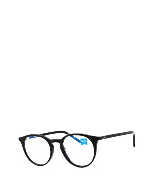 Zeiss White Round-Frame Glasses for men
