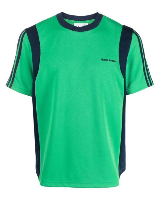 T-shirt con design color-block x Wales Bonner di Adidas in Green