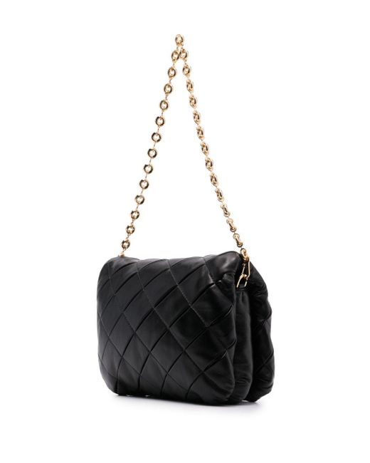Loewe Black Puffer Goya Leather Shoulder Bag - Women's - Calf Leather