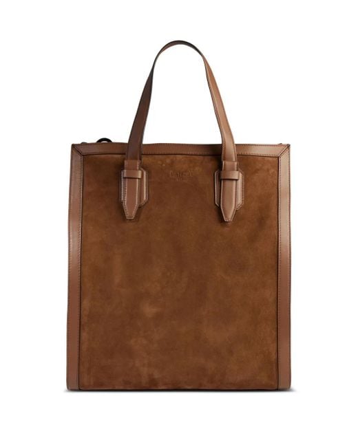 Lancel Brown Charlie Tote Bag for men
