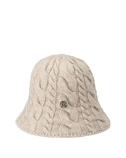 Maison Michel Natural Clem Cable-Knit Beanie Hat