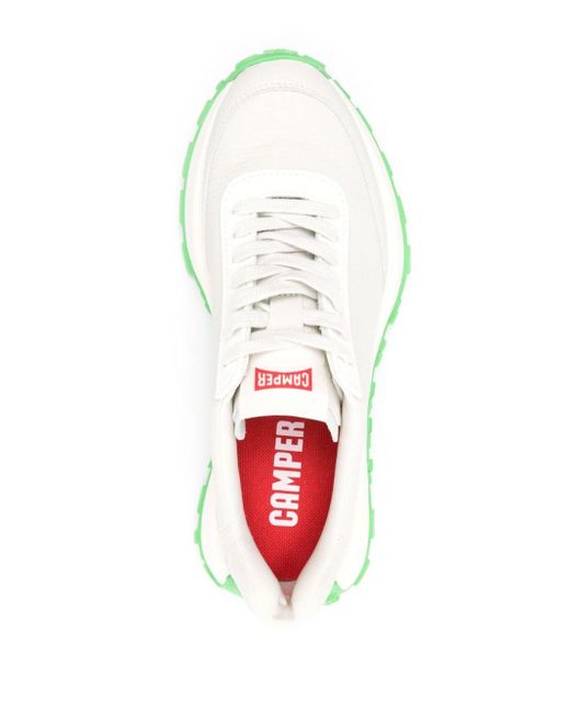 Camper Green Drift Trail Leather Sneakers