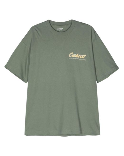 Carhartt T-shirt Van Biologisch Katoen in het Green voor heren
