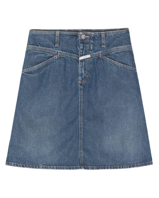 Closed Blue Denim Mini Skirt