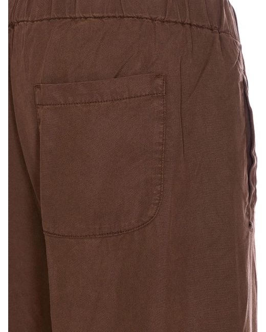TRUE AVENUE Elasticated-waistband Trousers Brown