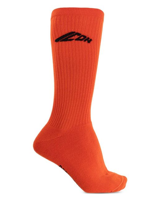 DSquared² Red Icon-Logo Socks for men