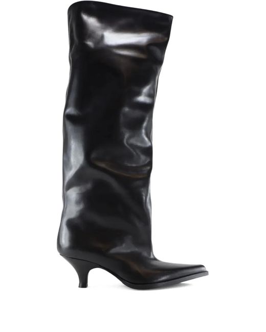 Notabene Black 60Mm Yolanda Pointed Leather Boots
