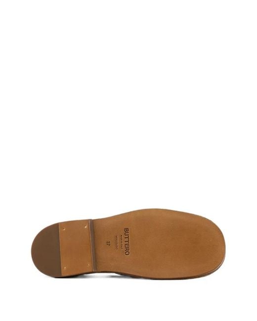 Buttero Natural Ercole Suede Loafers