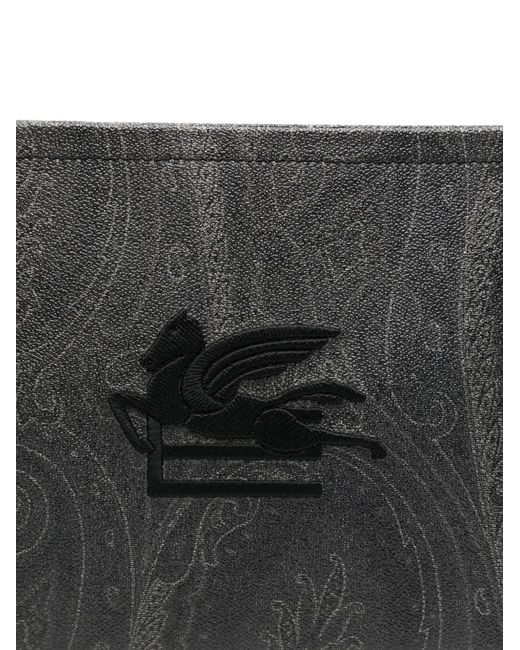 Etro Gray Arnica Clutch Bag for men