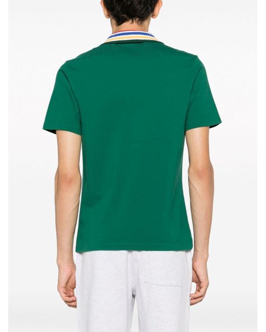 メンズ Casablancabrand ニットカラー ポロシャツ Green