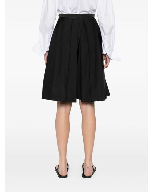 Ermanno Scervino Black Pleated Skirt