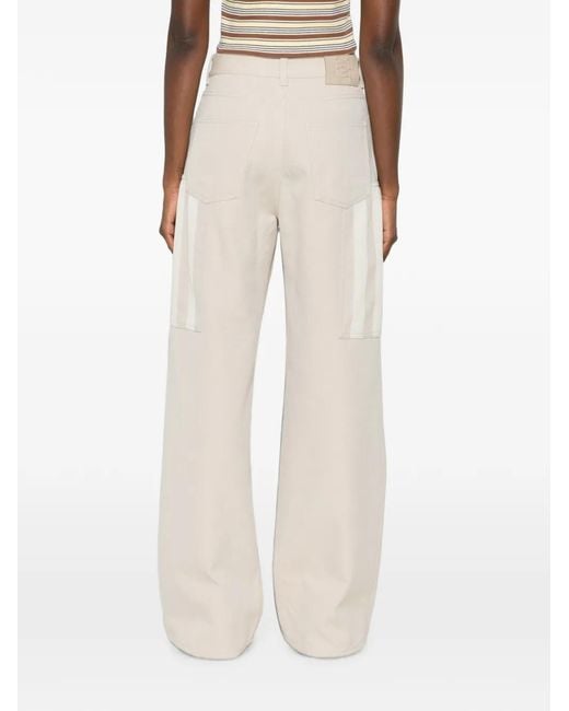 Fendi White Belt-Loop Pocket Jeans