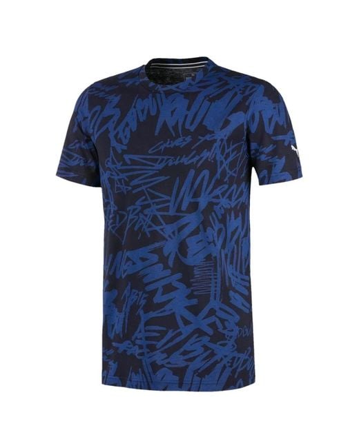 PUMA Blue Bull Racing All-Over Print T-Shirt for men