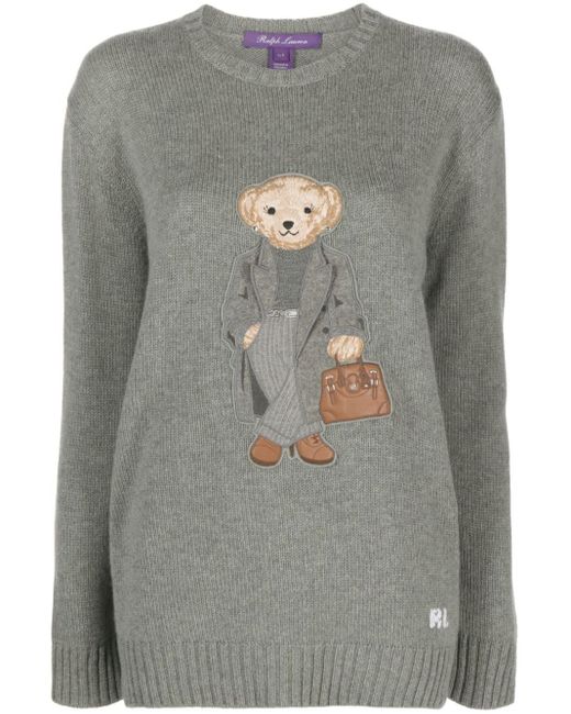 Pull Polo Bear en cachemire Ralph Lauren Collection en coloris Gray